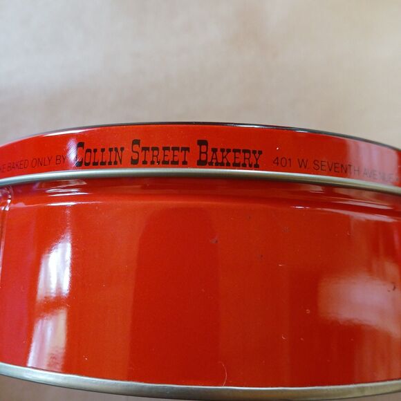 Lot Of 3 Fruit Cake Decorative Tin Boxes Christmas Holiday Collin Street Bakery - Picture 6 of 7